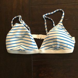Gap Bikini Top - white blue stripe - Medium
